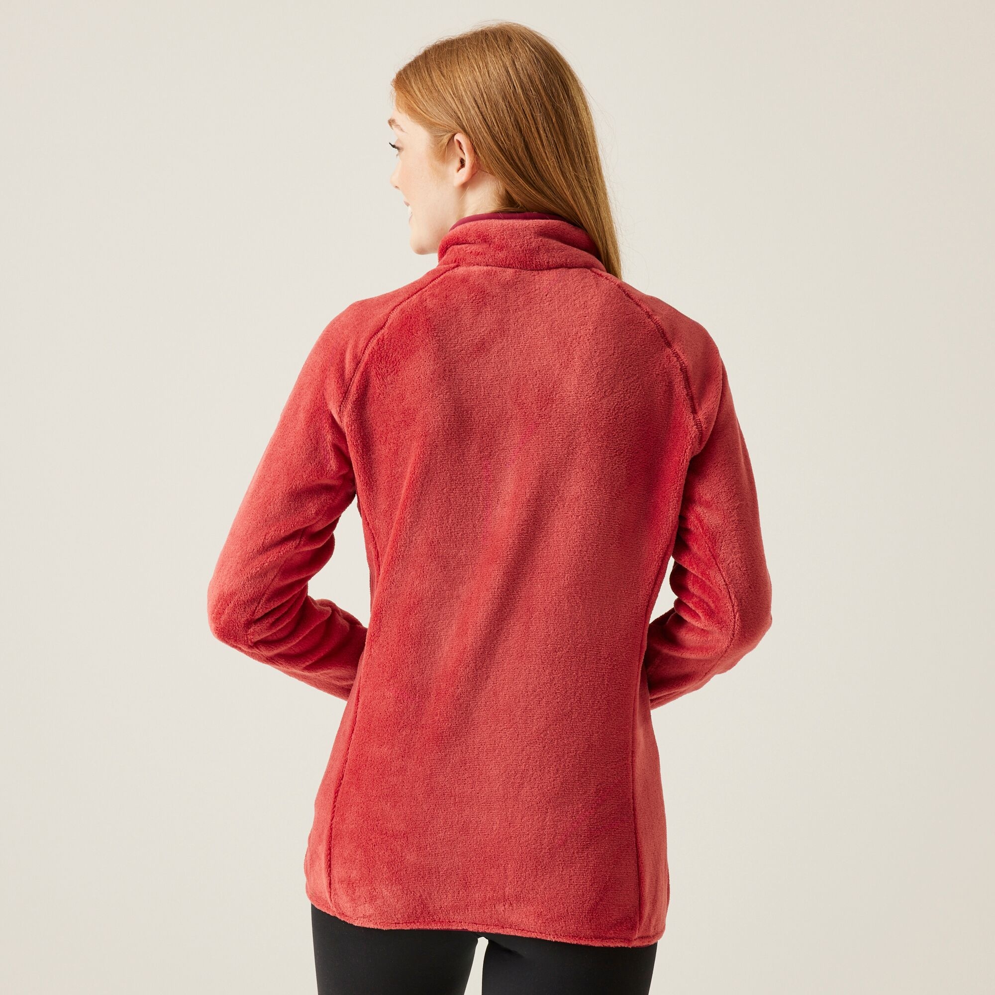 Women's Lakara Fluffy Full Zip Fleece | Mineral Red