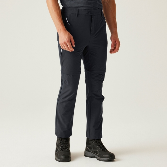 Men's Highton II Zip Off Walking Trousers | Ash