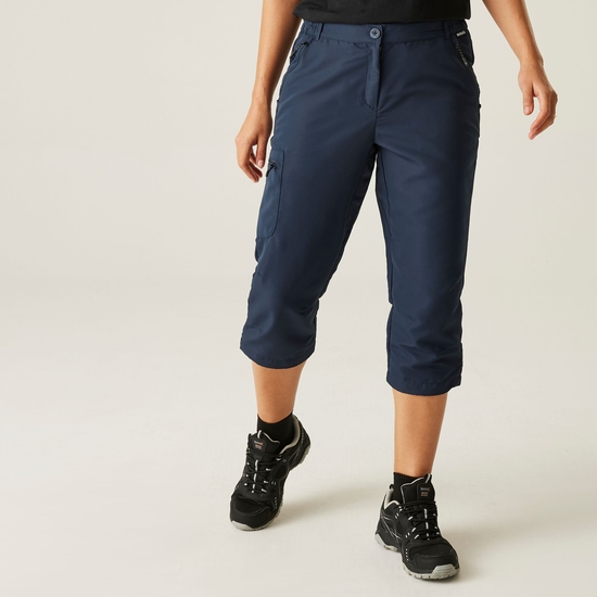 Women's Chaska III Capri Walking Trousers | Navy