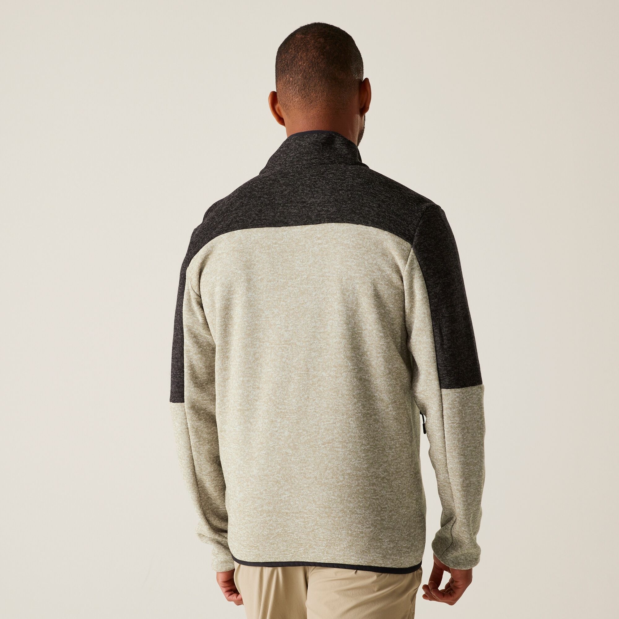 Men's Elram Full Zip Fleece | Golden Sand Treetop Black