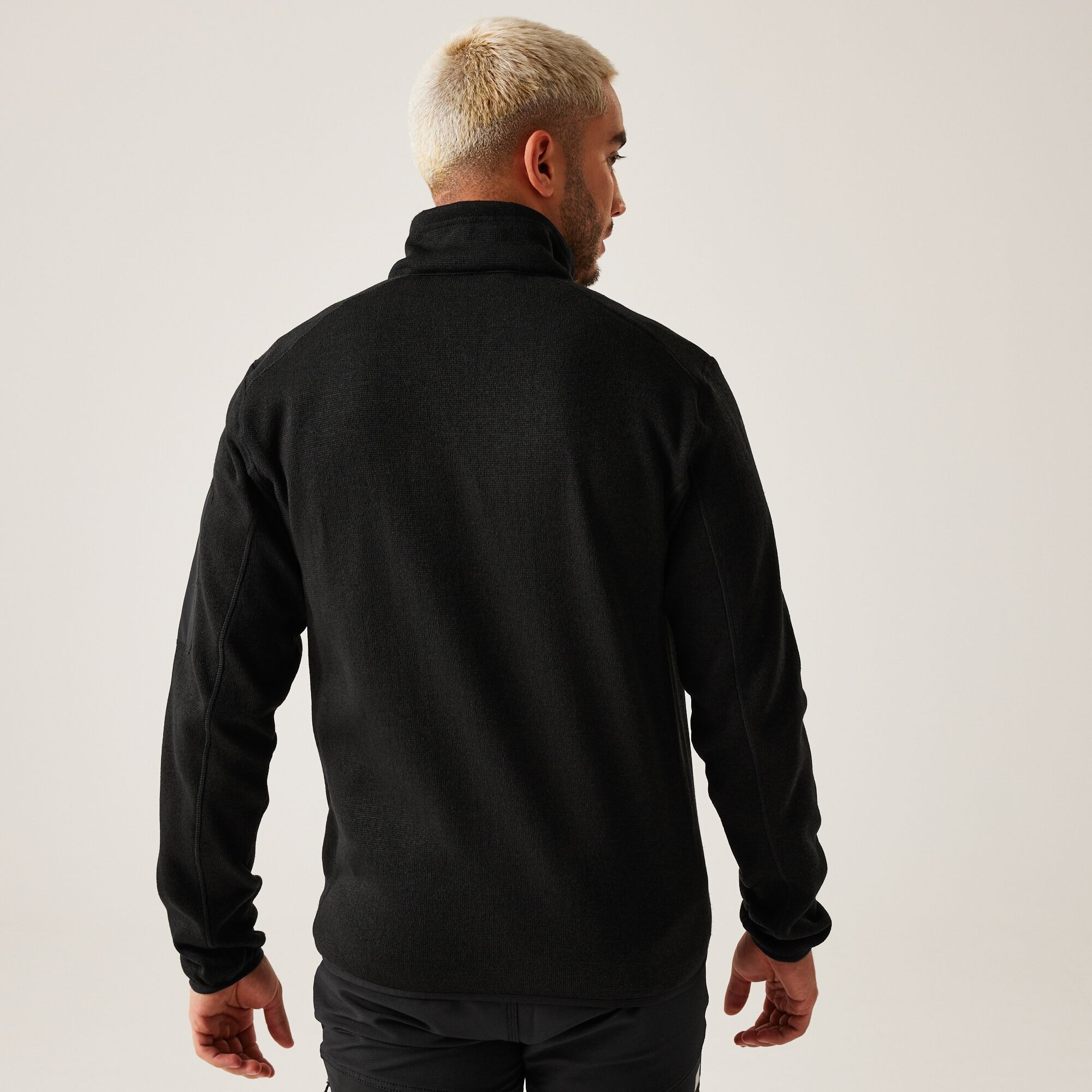 Men's Newhill Full Zip Fleece | Black Red Ochre