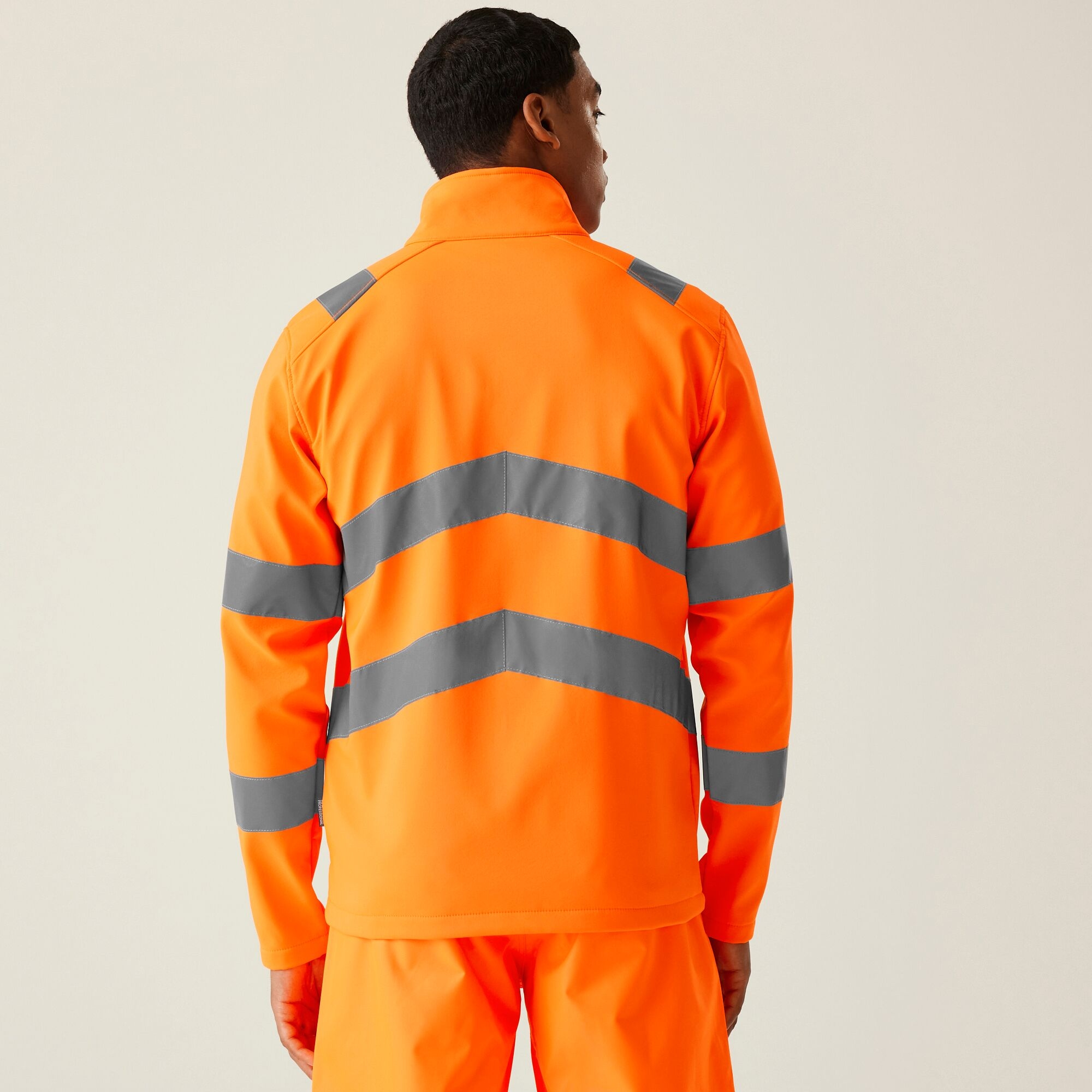 Men's Hi-Vis Pro Contract Ablaze 2 Layer Softshell Jacket | Orange