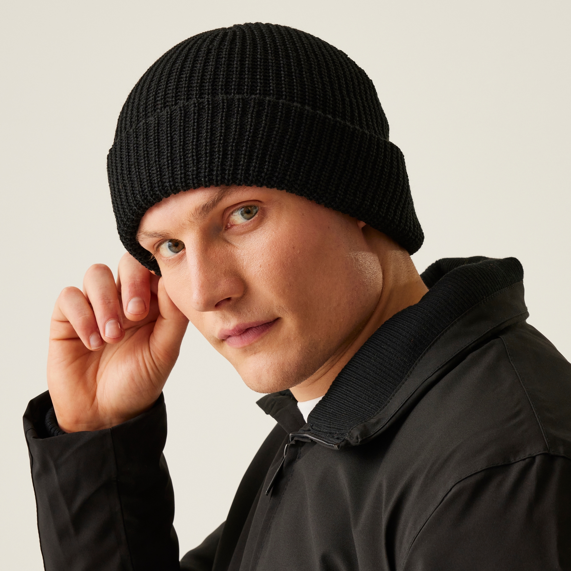 Men's Watch Knitted Hat | Black