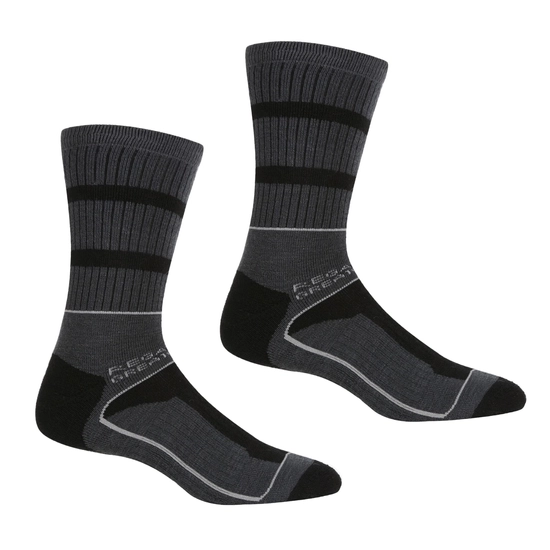 2 Pack Samaris 3 Season Sock | Dark Denim Cajun Orange