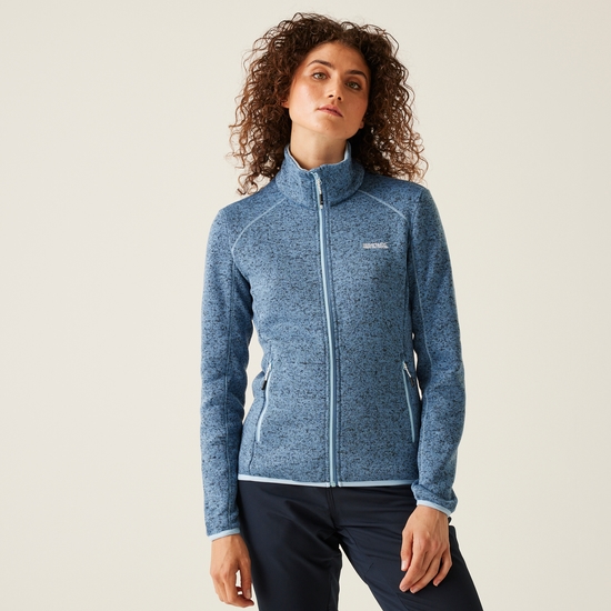 Women's Newhill Full Zip Fleece | Coronet Blue Clear Sky