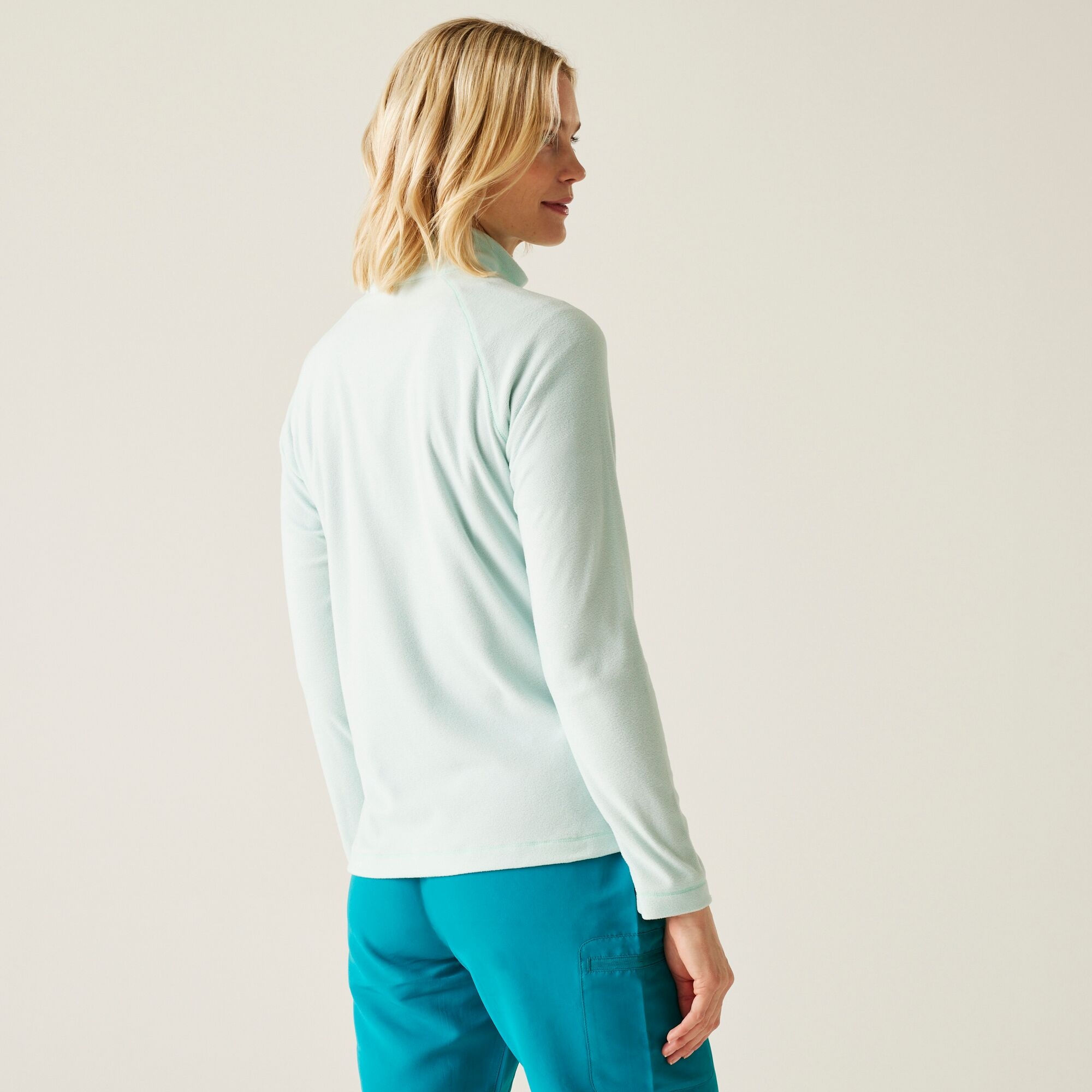 Women's Montes Lightweight Half-Zip Fleece | Icy Morn White