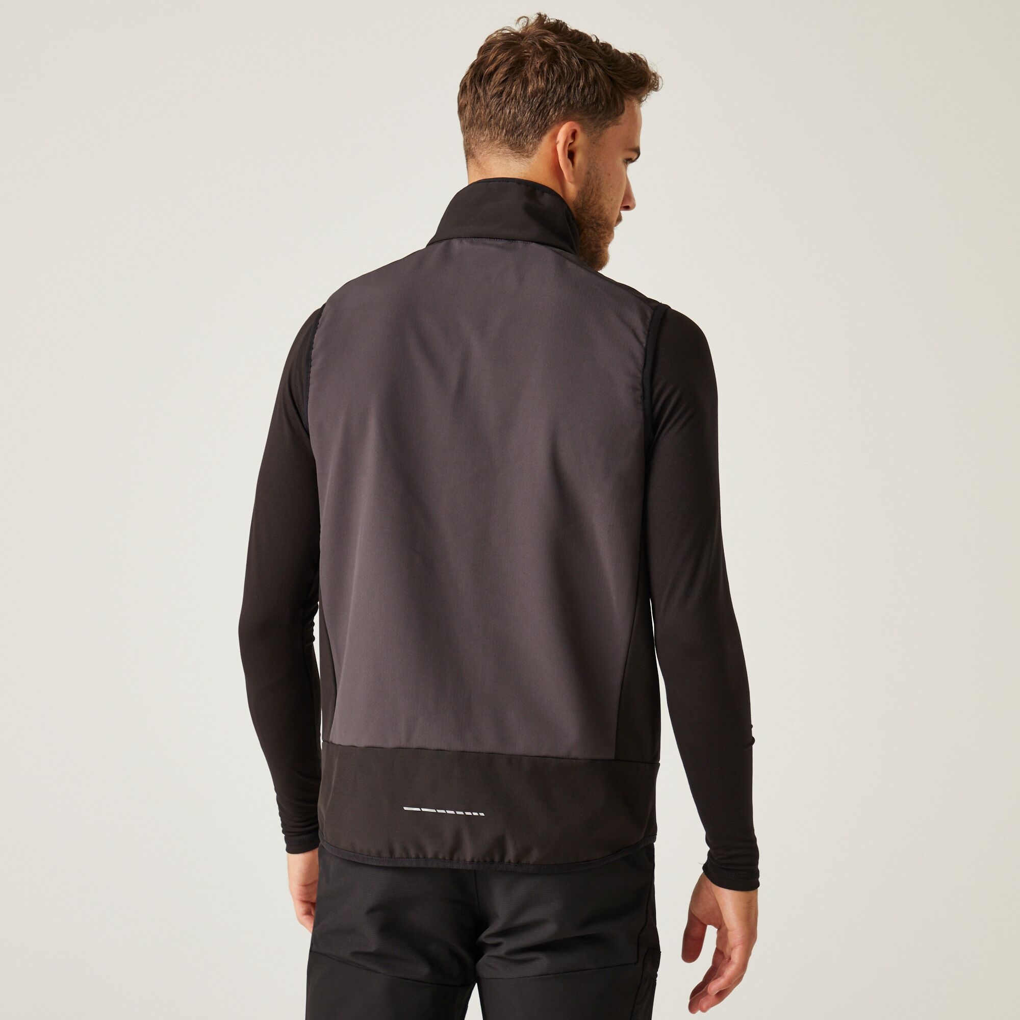 Men's E-Volve 2 Layer Softshell Bodywarmer | Ash Black
