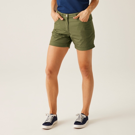 Women's Pemma Casual Chino Shorts | Four Leaf Clover