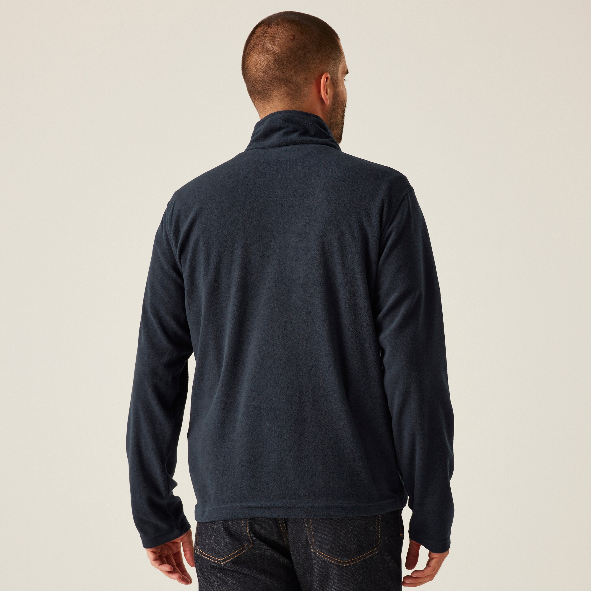 Men's Classic Full Zip Lightweight Microfleece | Dark Navy