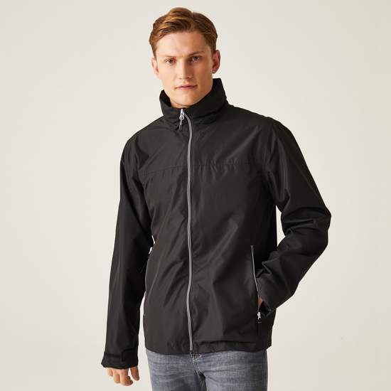 Men's Ascender Waterproof Shell Jacket | Black Mineral Grey