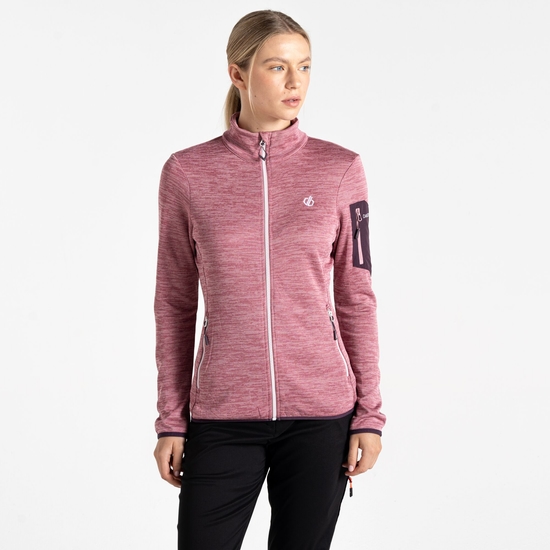 Women's Torrek Mountain Zip Through Fleece | Lilas & Deep Plum