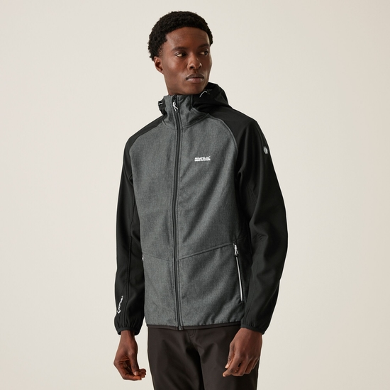 Men's Arec III Softshell Jacket | Ash Marl Black