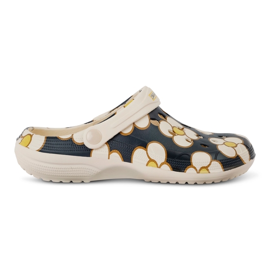 Orla Kiely Clog Sandals | Spinning Flower Black