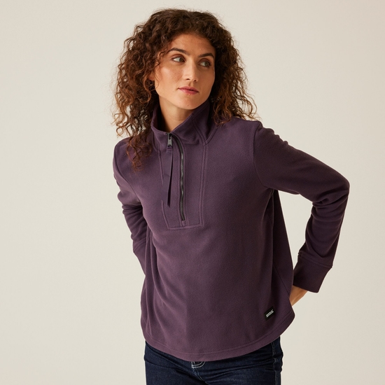 Women's Juliette Half Zip Fleece | Deep Plum