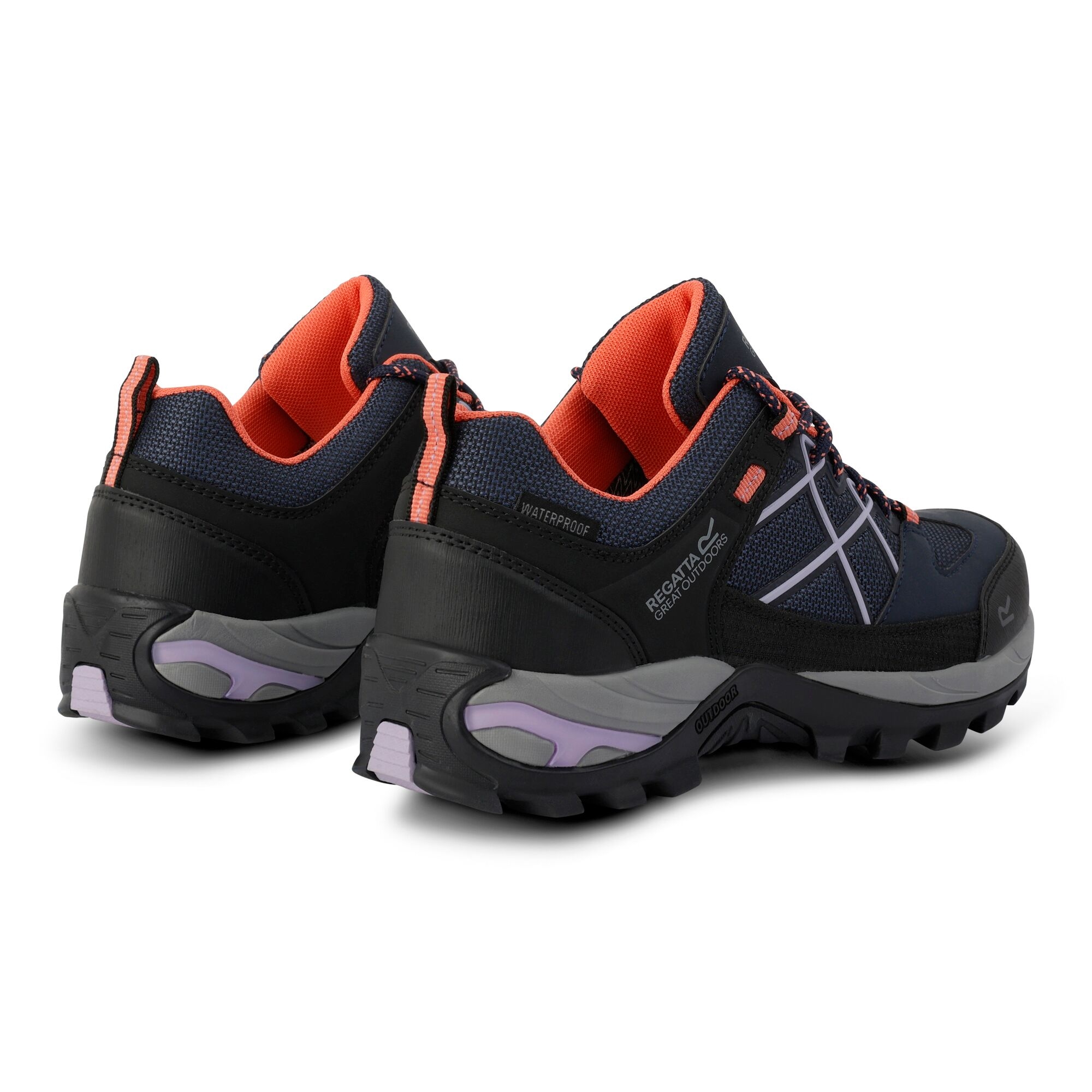 Women's Samaris III Low Walking Shoes | Navy Lilac Satsuma
