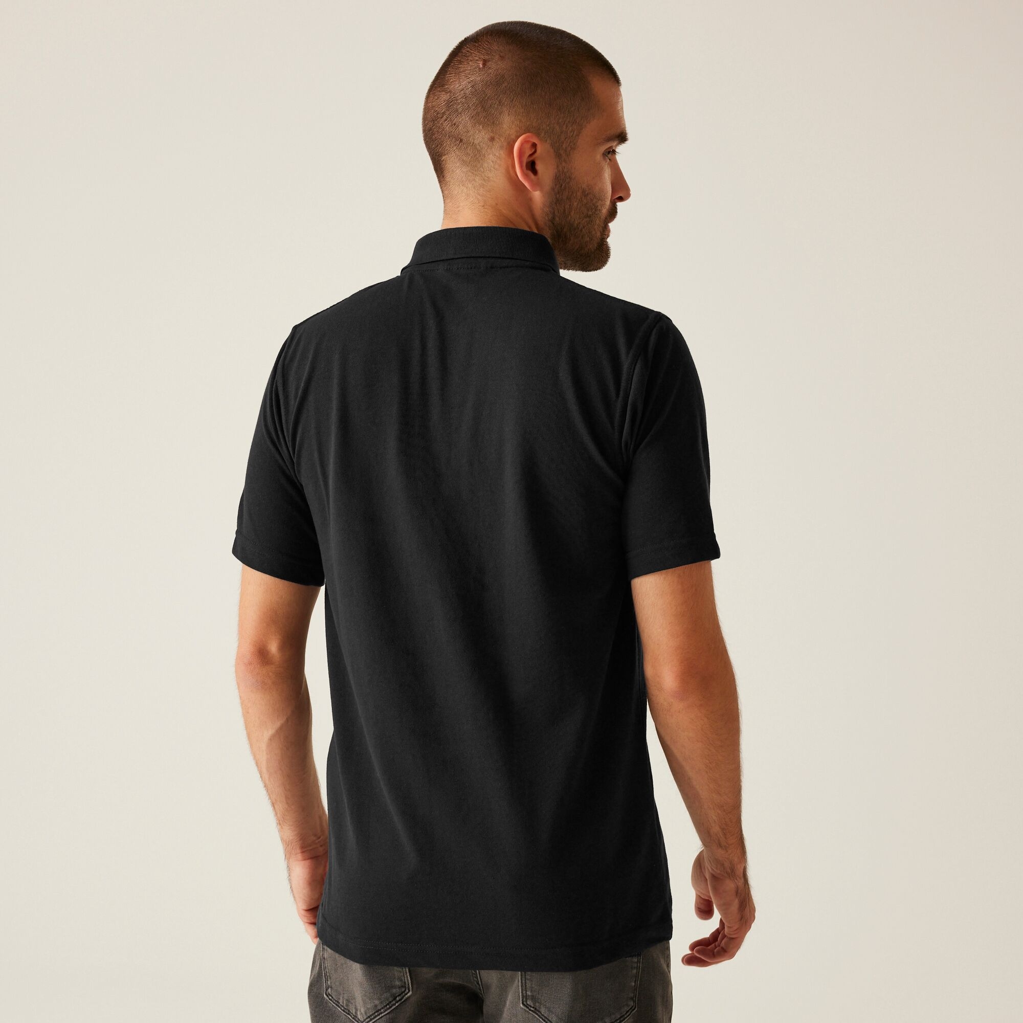 Men's 65/35 SS Polo Top | Black