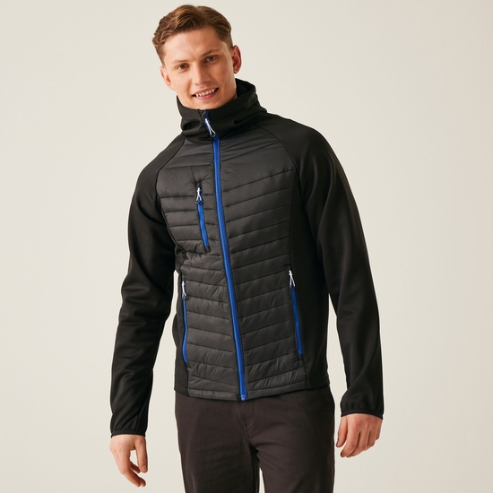 Men's Navigate Hybrid Jacket | Black New Royal