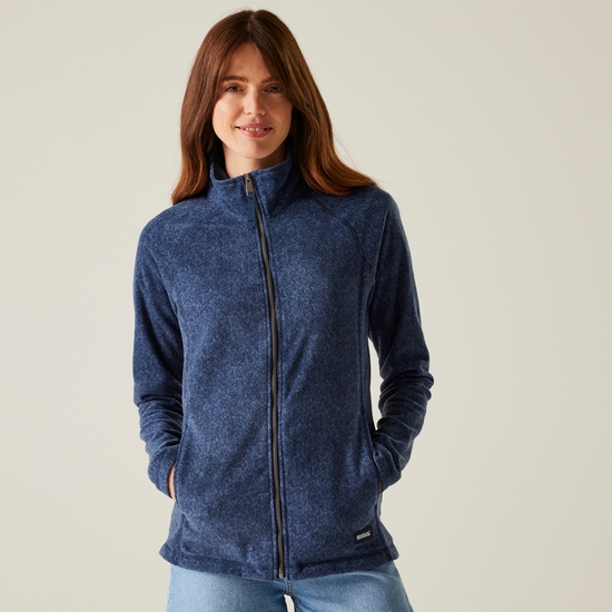 Women's Mayse Full Zip Fleece | Navy Marl