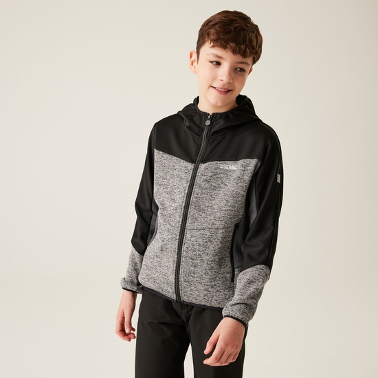 Kids' Dissolver IXI Full Zip Fleece | Mineral Grey Black