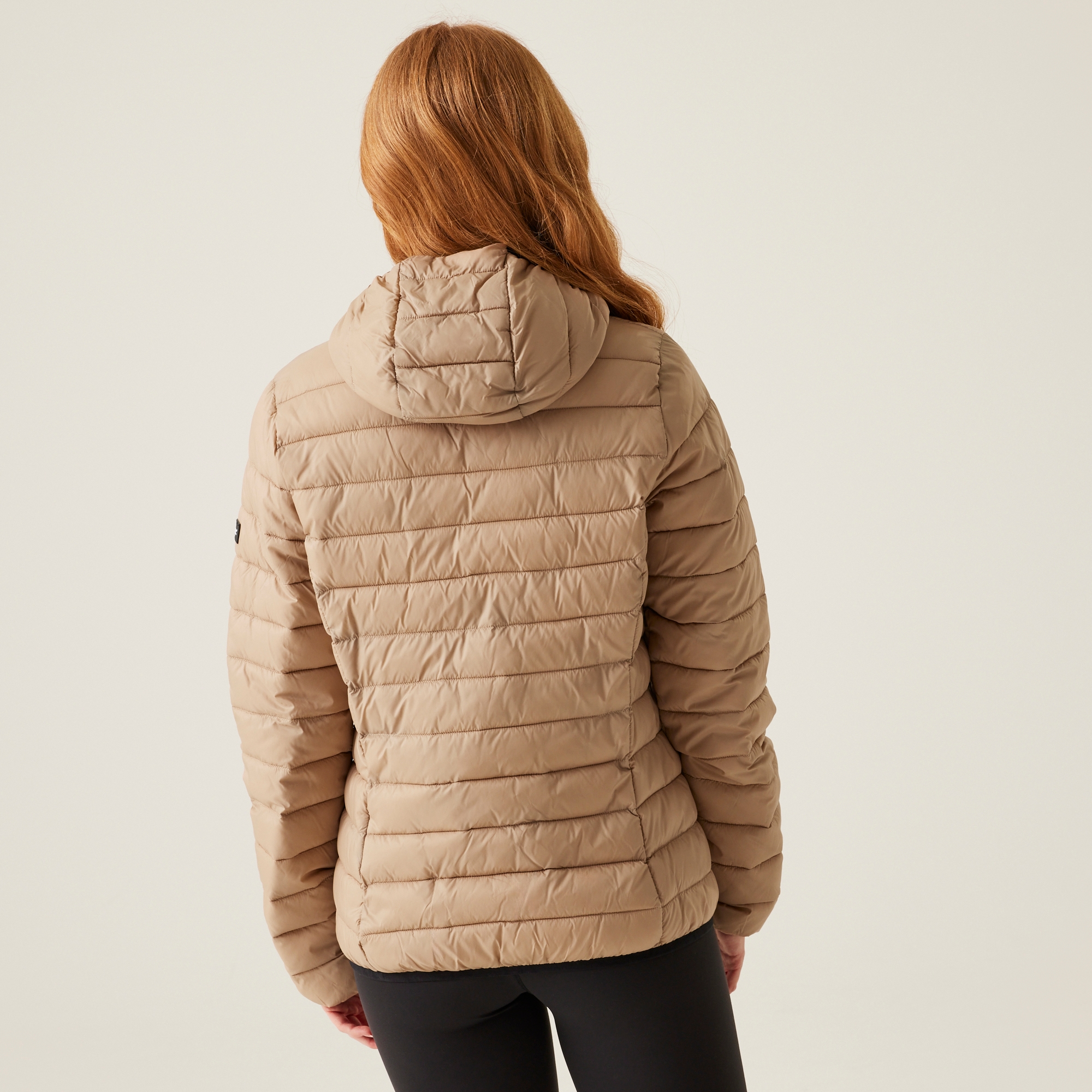 Women's Hooded Marizion Quilted Jacket | Warm Taupe Bueno