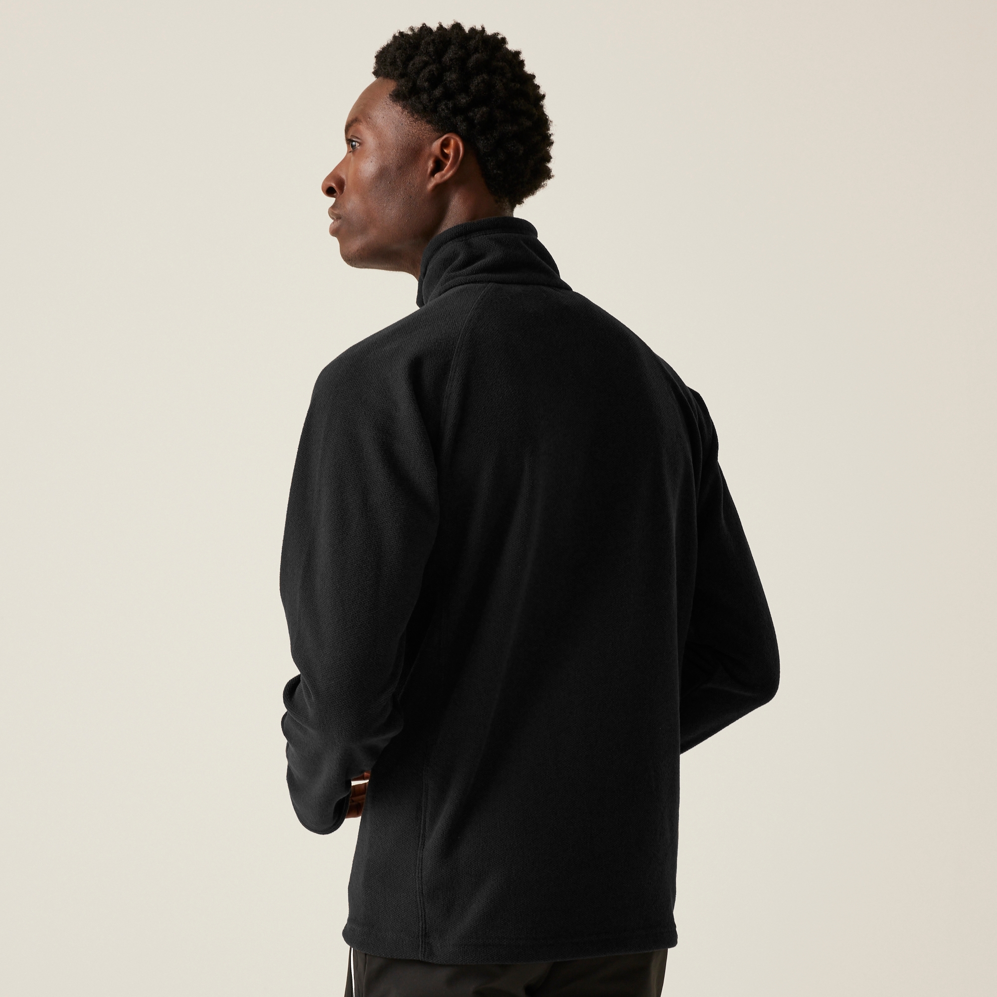 Men's Kenger Half Zip Midweight Fleece | Black