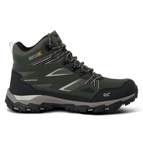 Men's Holcombe III Walking Boots | Dark Khaki Gold Sand