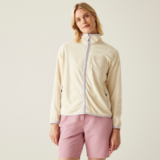 Women's Lilana Full Zip Fleece | Light Vanilla Lilac Thistle