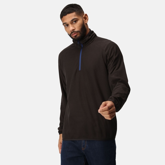 Men's Navigate Half-Zip Fleece | Black New Royal