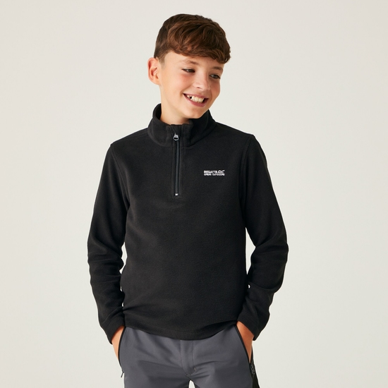 Kids' Hot Shot II Half Zip Fleece | Black Black