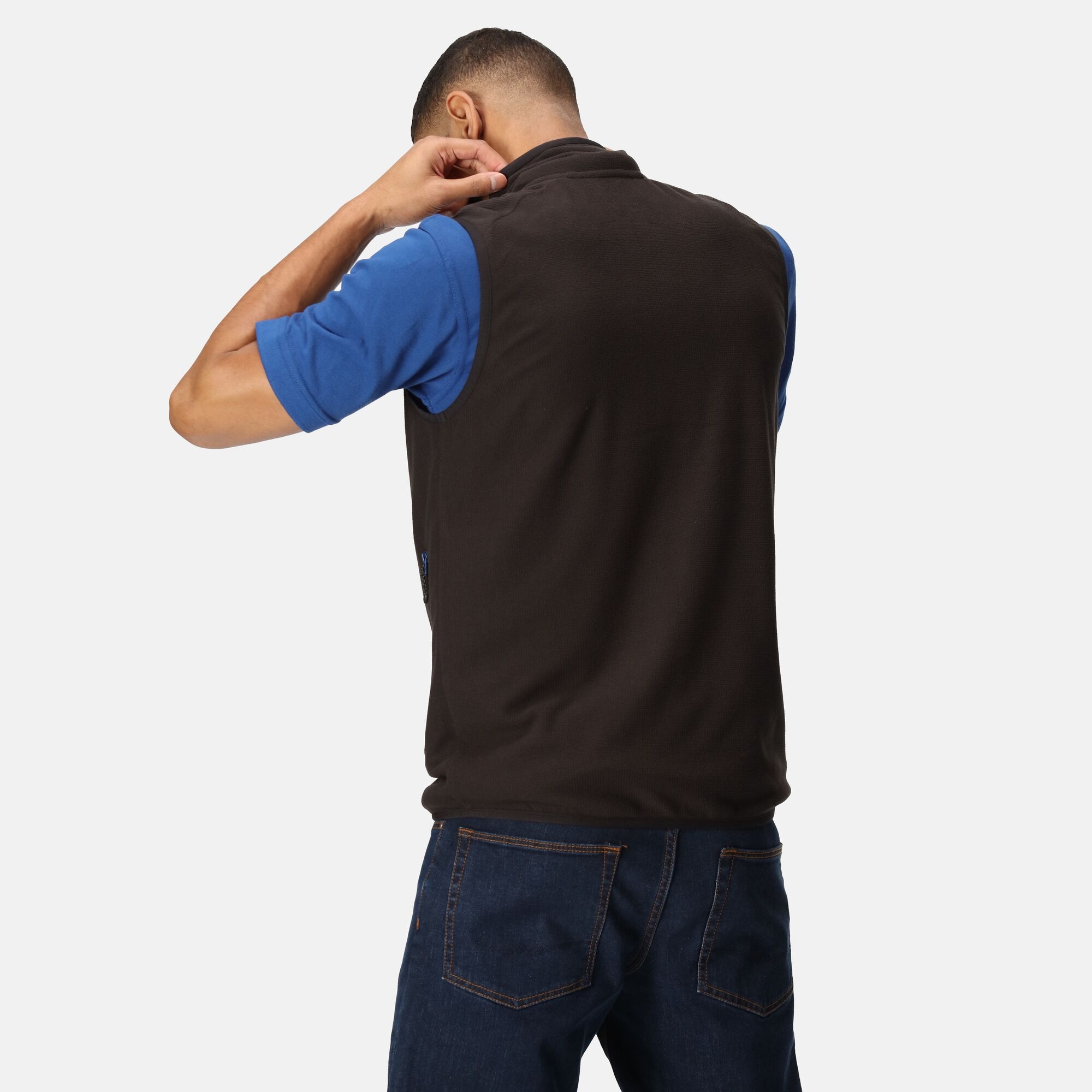 Men's Navigate Fleece Bodywarmer | Black New Royal