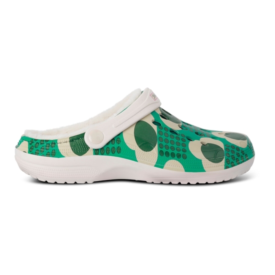 Orla Kiely Cosy Clogs | Rain Cloud Emerald
