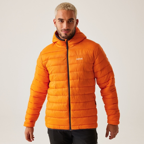 Men's Hooded Marizion Padded Jacket | Orange Pepper