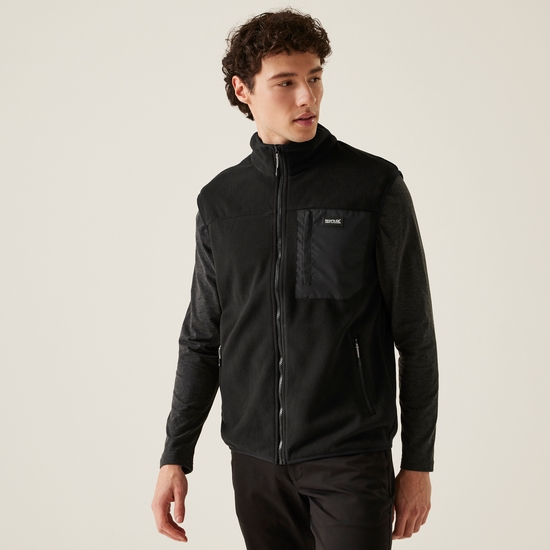 Men's Frankie Fleece Gilet | Black