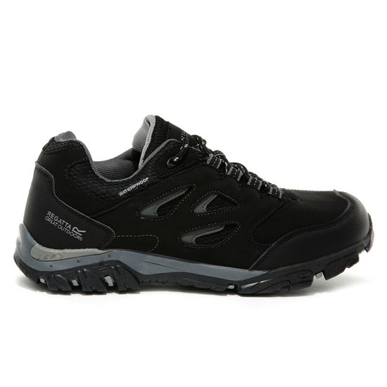 Kids' Holcombe Waterproof Low Walking Shoes | Black Granit