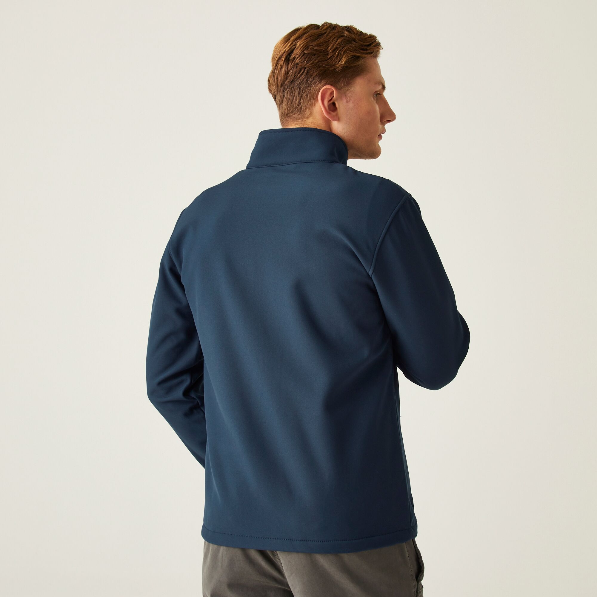 Men's Ascender 2 Layer Softshell Jacket | Navy Classic Red