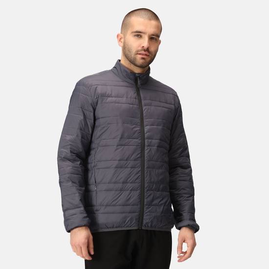 Men's Firedown Down Touch Insulated Jacket | Seal Grey Black