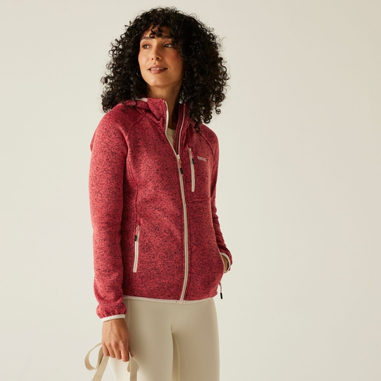 Women's Newhill II Hooded Fleece | Peach Bloom Light Vanilla