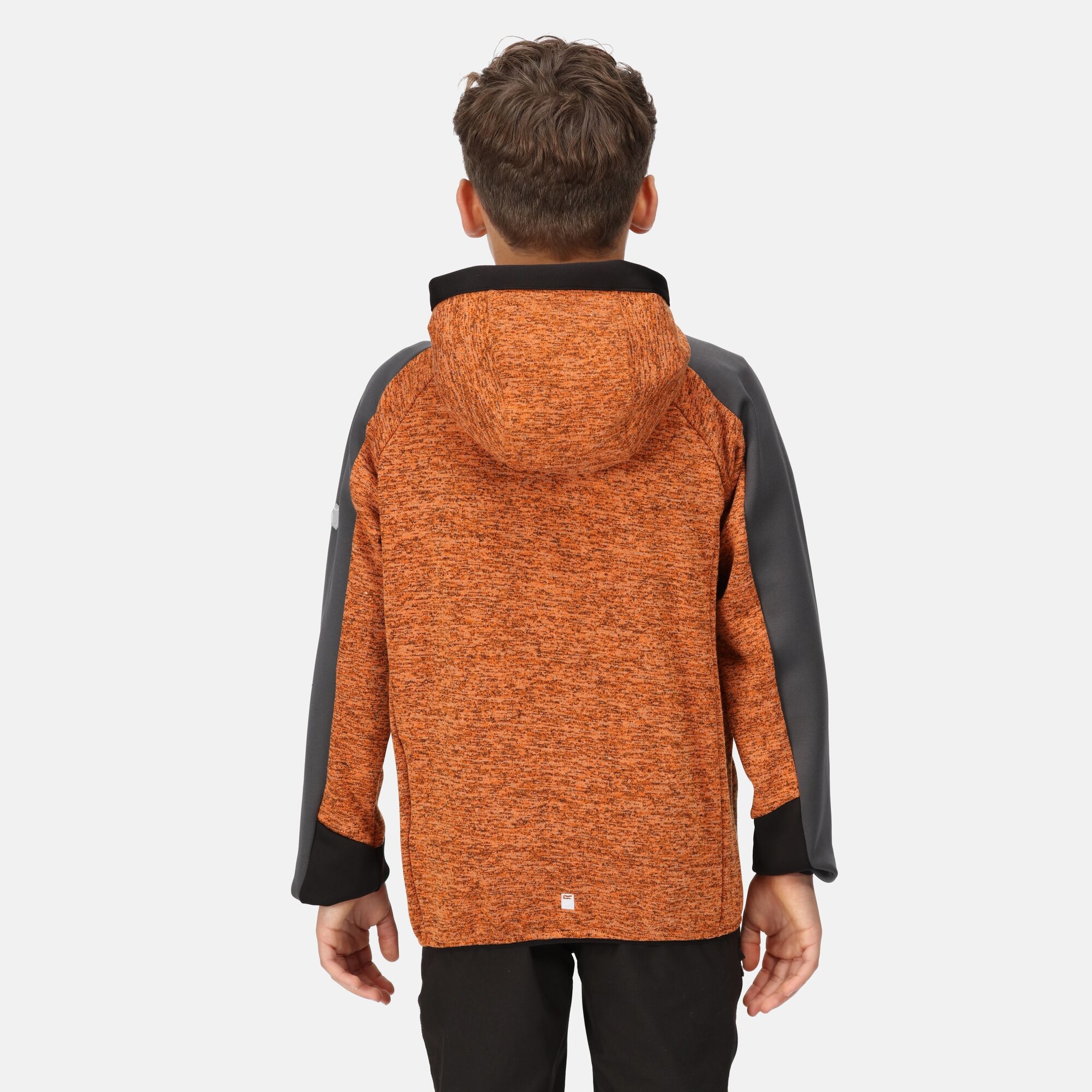 Kids' Dissolver VI Marl Knit Fleece | Autumn Maple Black Dark Grey