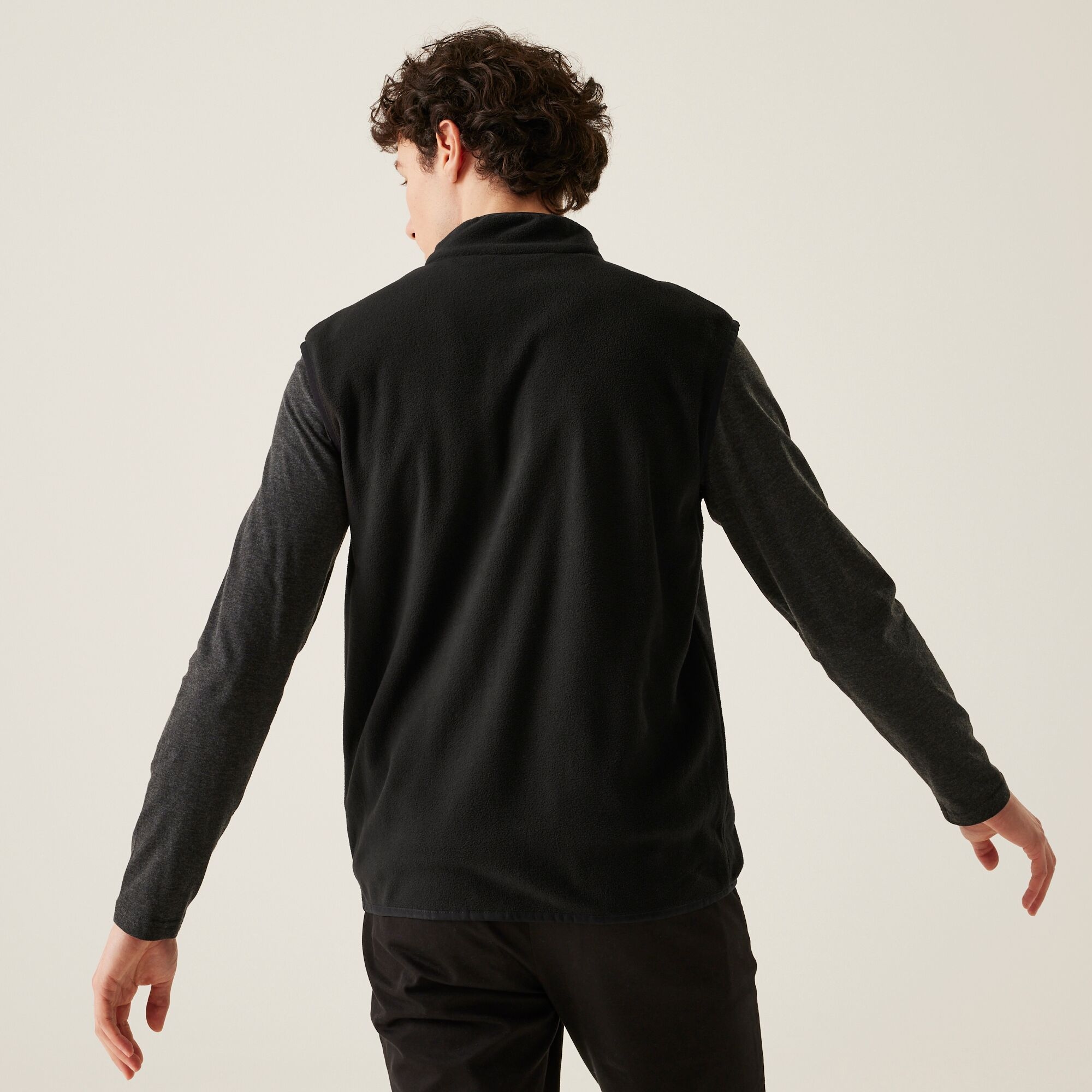 Men's Frankie Fleece Gilet | Black
