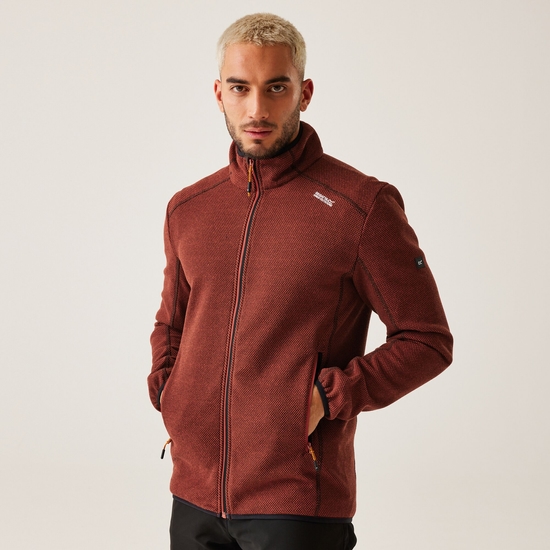 Men's Torrens Full Zip Midweight Fleece | Red Ochre