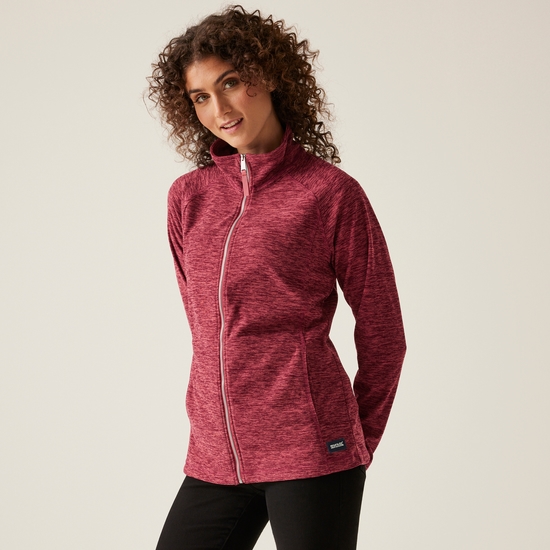 Women's Mayse Full Zip Fleece | Mineral Red Marl