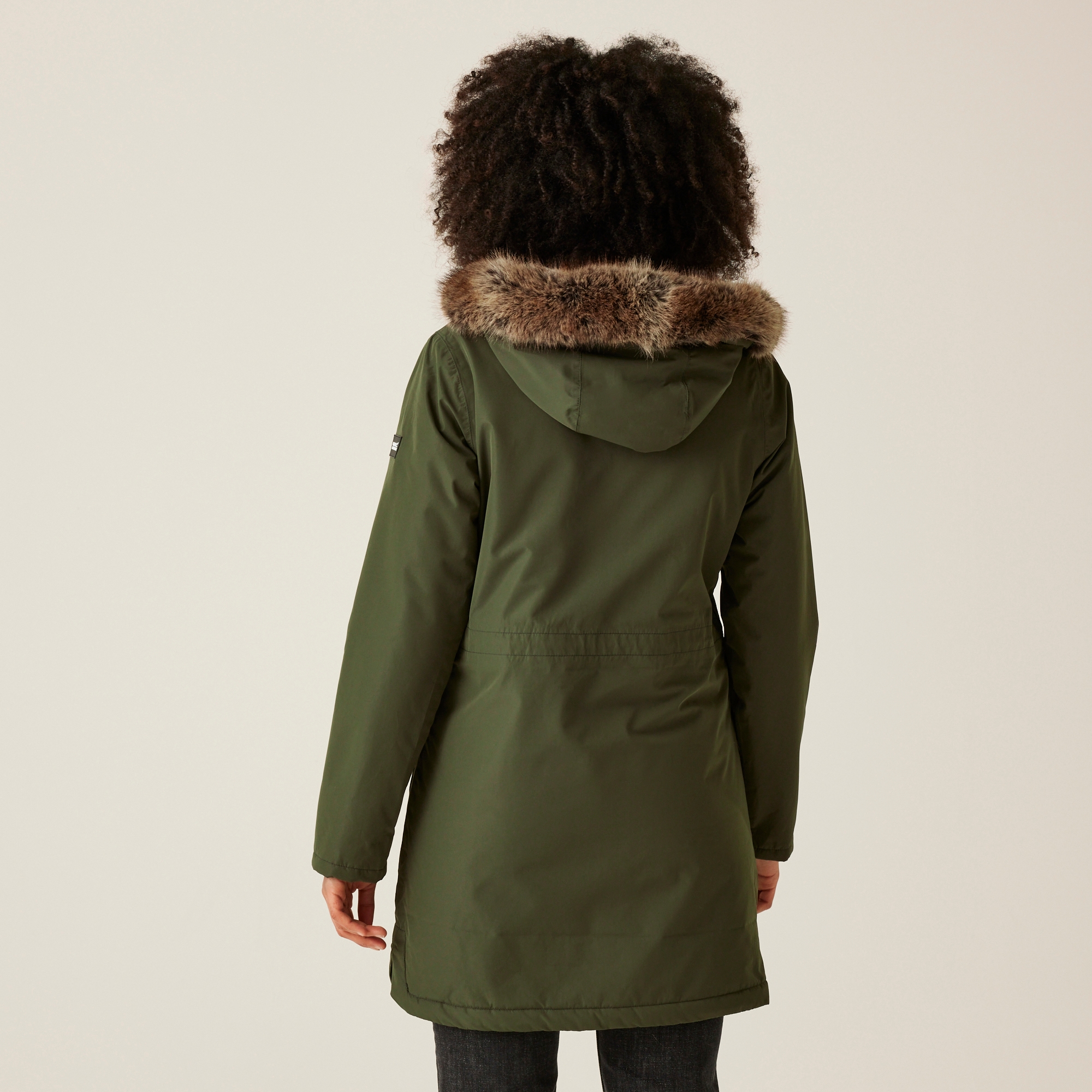 Women's Sabinka II Fur Trim Parka Jacket | Dark Khaki