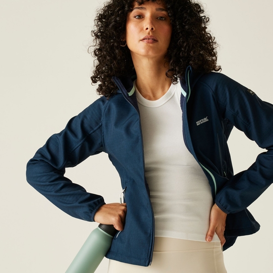 Women's Arec III Softshell Jacket | Navy Marl Icy Morn