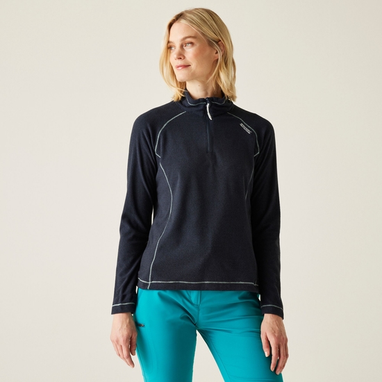 Women's Montes Lightweight Half-Zip Fleece | Navy Black
