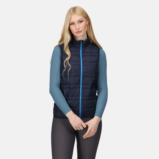 Womens Firedown Down-Touch Insulated Bodywarmer | Navy French Blue