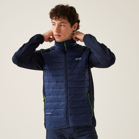 Men's Clumber IV Hybrid Jacket | Navy Green Flash