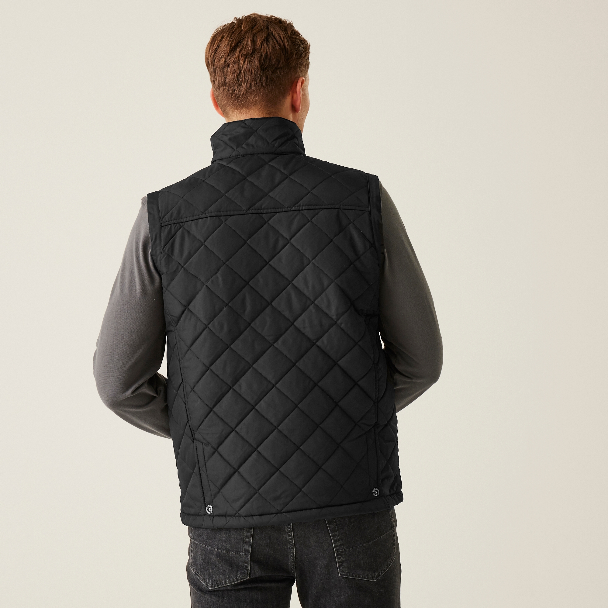 Men's Tyler Diamond Quilted Insulated Bodywarmer | Black