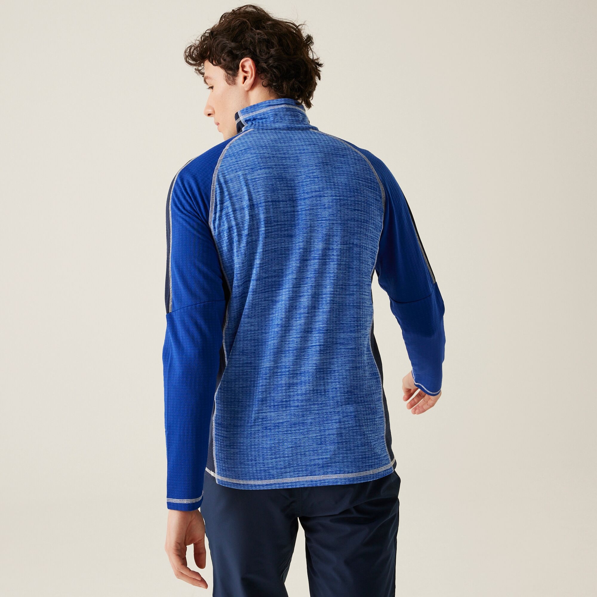 Men's Hepley Half Zip Lightweight Fleece | Strong Blue New Royal
