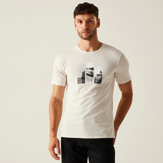 Men's Cline IX T-Shirt | Stone White Photo