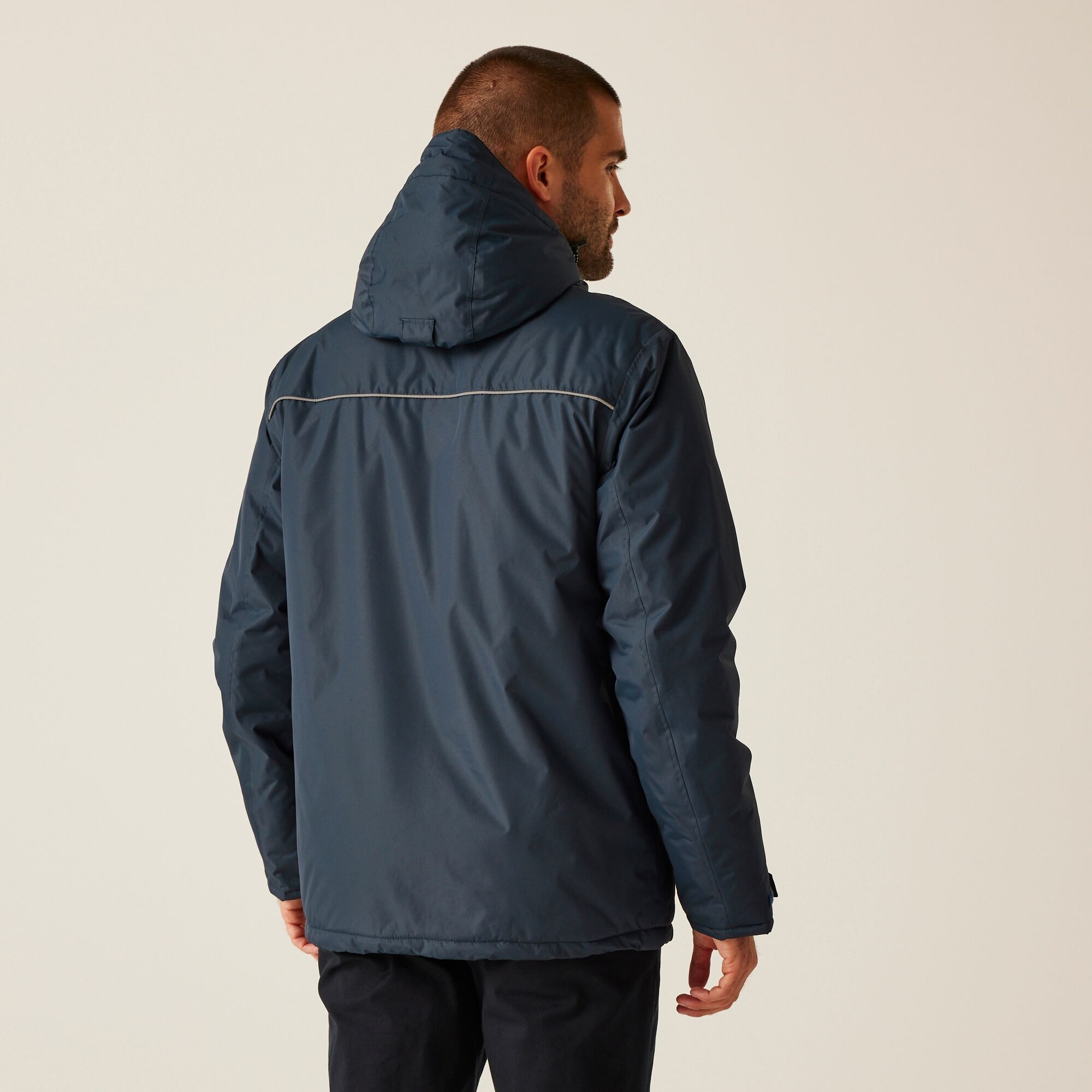 Men's Thermogen Powercell 5000 Waterproof Insulated Hooded Heated Jacket | Navy Magma